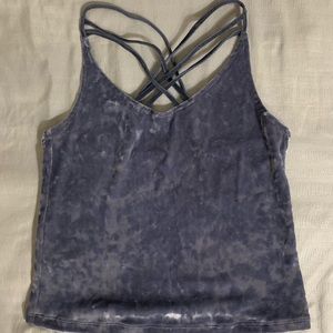 Velvet crop top